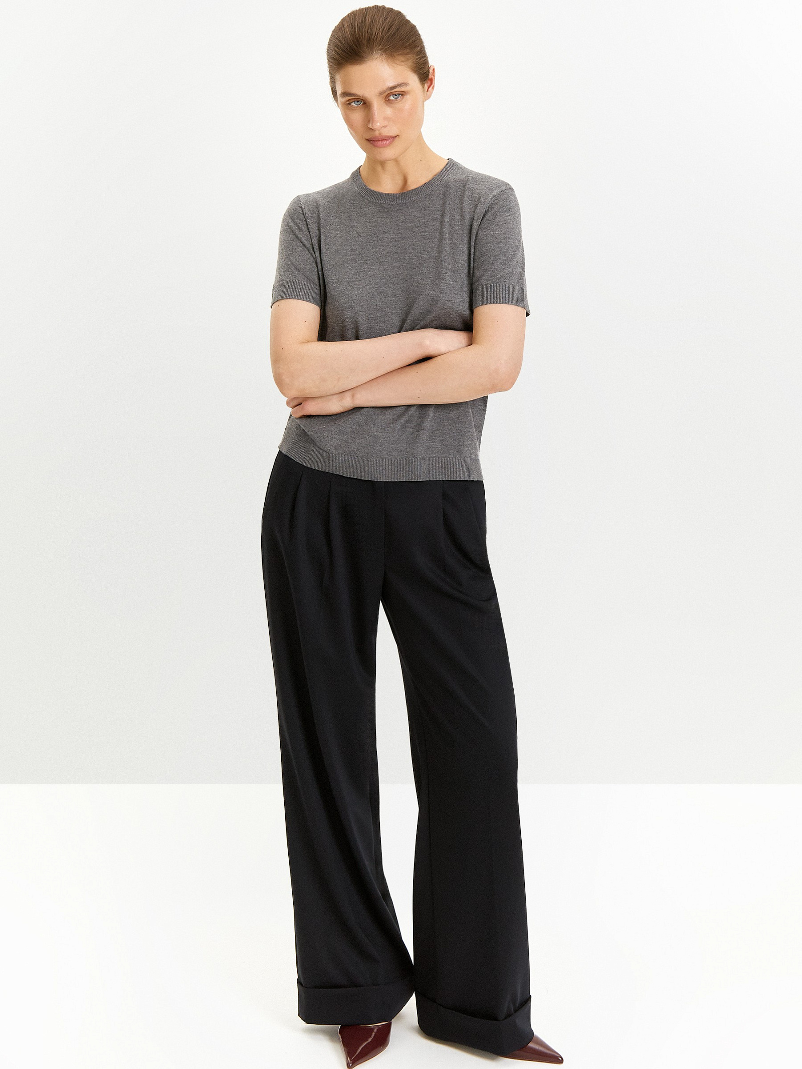 Брюки широкого кроя